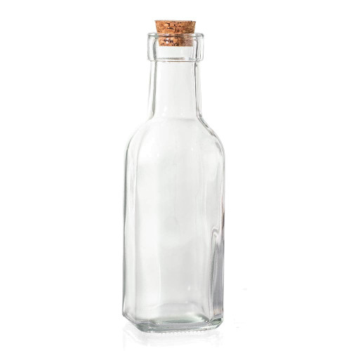 ULTIMI 6 Bottiglia vetro vuota 150 ml per Bomboniere Olio Liquore e Limoncello 4.5x4.5 h16 cm PREZZO PER TUTTI