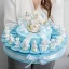 Torta Bomboniere da 20 Fette con Unicorno celeste