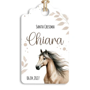 Tag Tema Equitazione Cavallo Personalizzabile