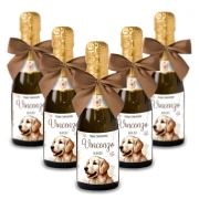 Bomboniere Mini bottiglie Prosecco Personalizzate o Segnaposto Tema Cane