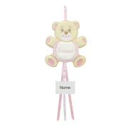 Sopraculla Fiocco piccolo orsetto rosa