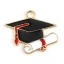 Ciondolo cappello tocco colorato per Bomboniere laurea