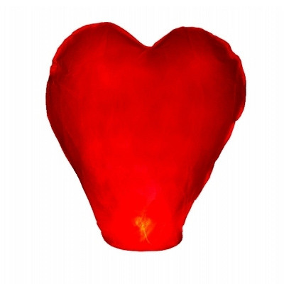 lanterna cinese volante cuore rossa big Per Matrimoni e