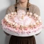 Torta 24 Bomboniere Battesimo Nascita Femmina rosa con bebè