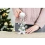 Idea Regalo Natale - Candeliere in cristallo con decoro natalizio