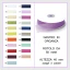 nastro in organza 40 mm rotolo da 50 mt