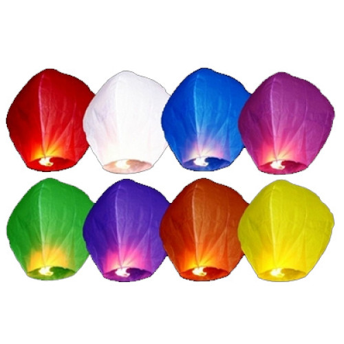 10 pz lanterne volanti colori assortiti
