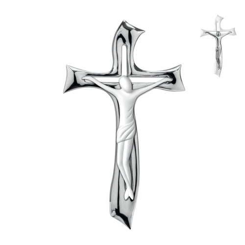 Idea Regalo Originale Croce Sacra in Argento Moderna