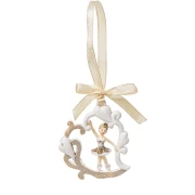 Bomboniera Comunione Bimba ciondolo con ballerina glitterata