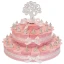 Torta Bomboniere Originale con Coccinelle da 35 fette rosa