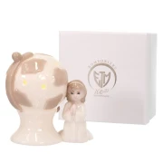 Bomboniere in Offerta Mappamondo Luce LED Bimba in Preghiera