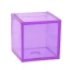 Scatolina Cubo Plexiglass Portaconfetti Viola