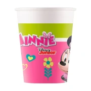 8 Bicchieri di carta 200cc Tema Minnie Topolina