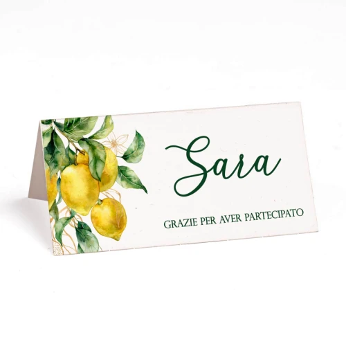 Segnaposto Personalizzabili Tema Limoni