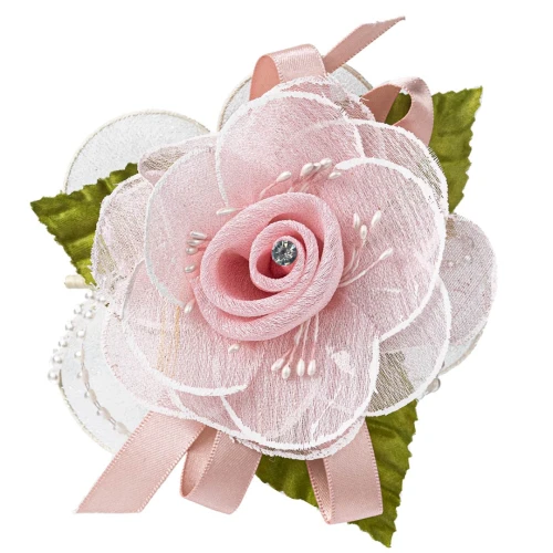 Fiore rosa con racchette portaconfetti in Offerta