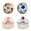 Bomboniera Candela Diamond con Rosa e Fiore in Cristallo Swarovski - Alta Qualità