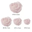 Candele HERVIT bianche a forma di rosa