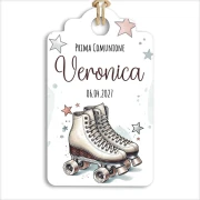 Tag Tema Pattinaggio a Rotelle Personalizzabile