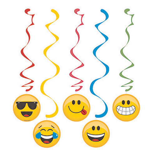 Festone emoticons emoji con faccine per festa tema smile