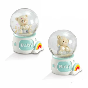 Bomboniere Solidali Quadrifoglio 2020 Linea Felice bimbo orso palla di neve