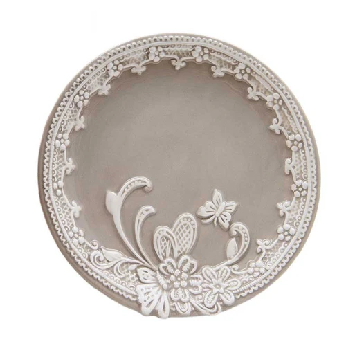 Bomboniere Piatti in Ceramica Shabby Chic Quadrato
