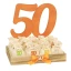 Bomboniere 50 Anni compleanno Cesto con 20 sacchetti
