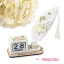 Bomboniere Linea Plume 2027 Icona Piuma con nappina e calendario Cresima personalizzabile