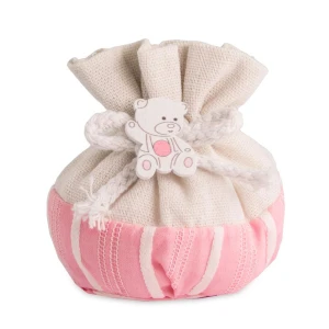 Sacchettini Portaconfetti Battesimo Nascita Bimba Tondo