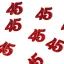 Applicazioni numero 45 rosso glitterato per Nozze di Rubino