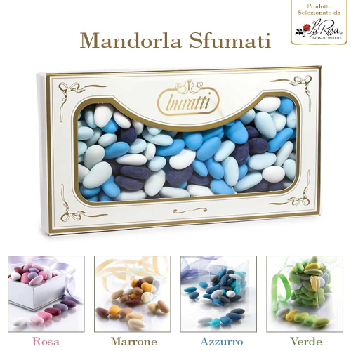 CONFETTI sfumati rosa azzurri verde rossi buratti