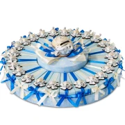 Torta Bomboniere per Bimbo 24 Fette tartaruga celeste