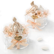Bomboniere Originali Portagioie con Ballerina in Porcellana Personalizzabile