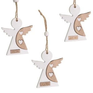 Decorazioni Bomboniere Angioletto in Resina e Legno 