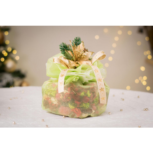Idea Regalo Natale - Sacchetto con pot-pourri profumato e decorazioni natalizie - Verde