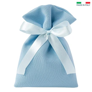 Sacchetto Celeste in cotone Made in Italy alta qualità