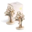 Bomboniere Solidali Matrimonio Quadrifoglio 2020 Linea Chiara, composta da Statuine e profumatore Coppia con Albero della Vita 
