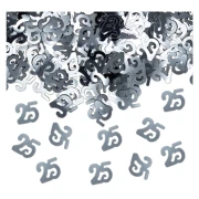 Coriandoli Nozze d'Argento Numero "25" per decorazione