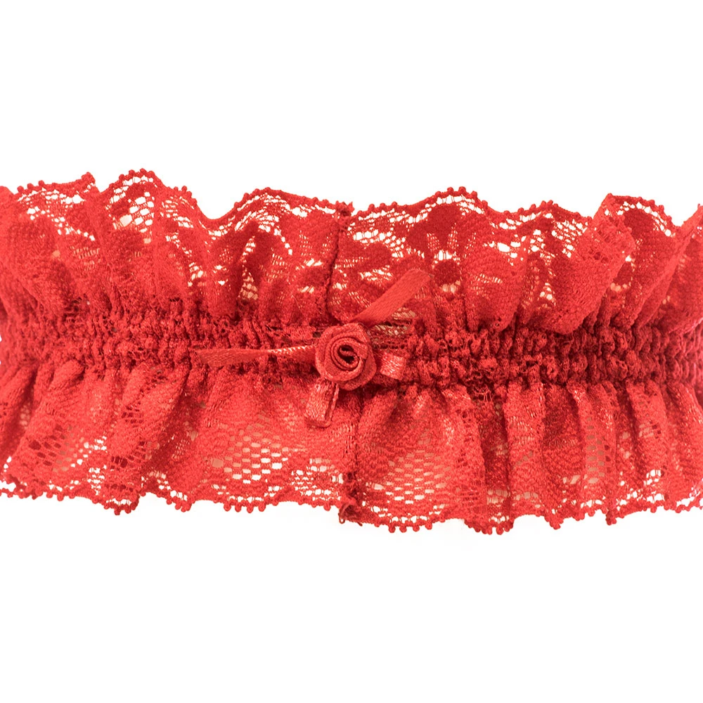 Fstrend Giarrettiera Da Sposa In Pizzo Floreale Elastico - Rosa, Accessorio Per Gambe, Regalo Per Matrimonio E Addio Al Nubilato