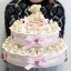 Torta Bomboniere per battesimo bimba con 35 fette Orsetto