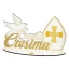 Decorazione da tavolo "Santa Cresima" con colomba e calice