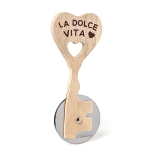 Bomboniere Utili Tagliapizza Chiave in Metallo e legno