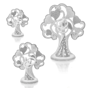 Bomboniera Coppia Sposi con Albero Cuori