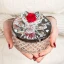 Bomboniera Candela Diamond con Rosa e Fiore in Cristallo Swarovski - Alta Qualità