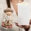 Bomboniere Offerta Stock Statuette Bimbo con gattino e fiori