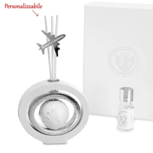 Bomboniere Tema viaggio Profumatori con mondo Personalizzabili 2026