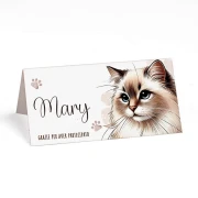 Segnaposto Personalizzabili Tema Animali Gatto