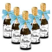 Bomboniere Mini bottiglie Prosecco Personalizzate o Segnaposto Tema Musica