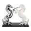 Idea Regalo Cavalli Argento e Bianco su Base