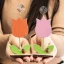 Segnaposto Fiori Tulipani colorati con Clip