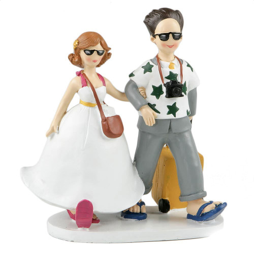 Cake Topper Matrimonio Sposi in viaggio 